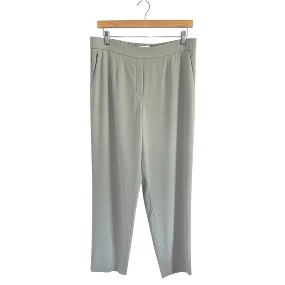 Aritzia Babaton Conan Pant Slim Leg Pull On Ankle Trouser Balsam Green 12 - Picture 1 of 11